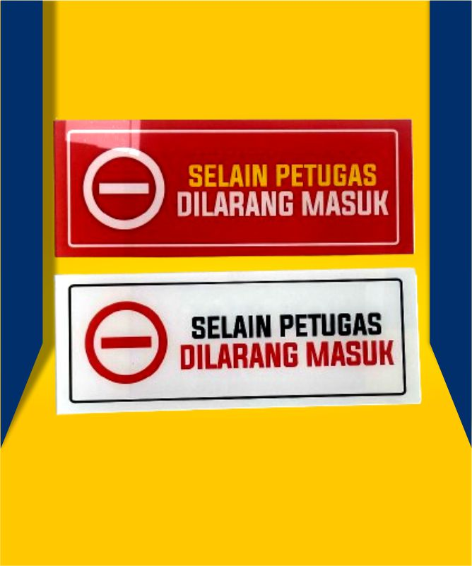 Akrilik di larang dengan print sesuai desain murah di bali