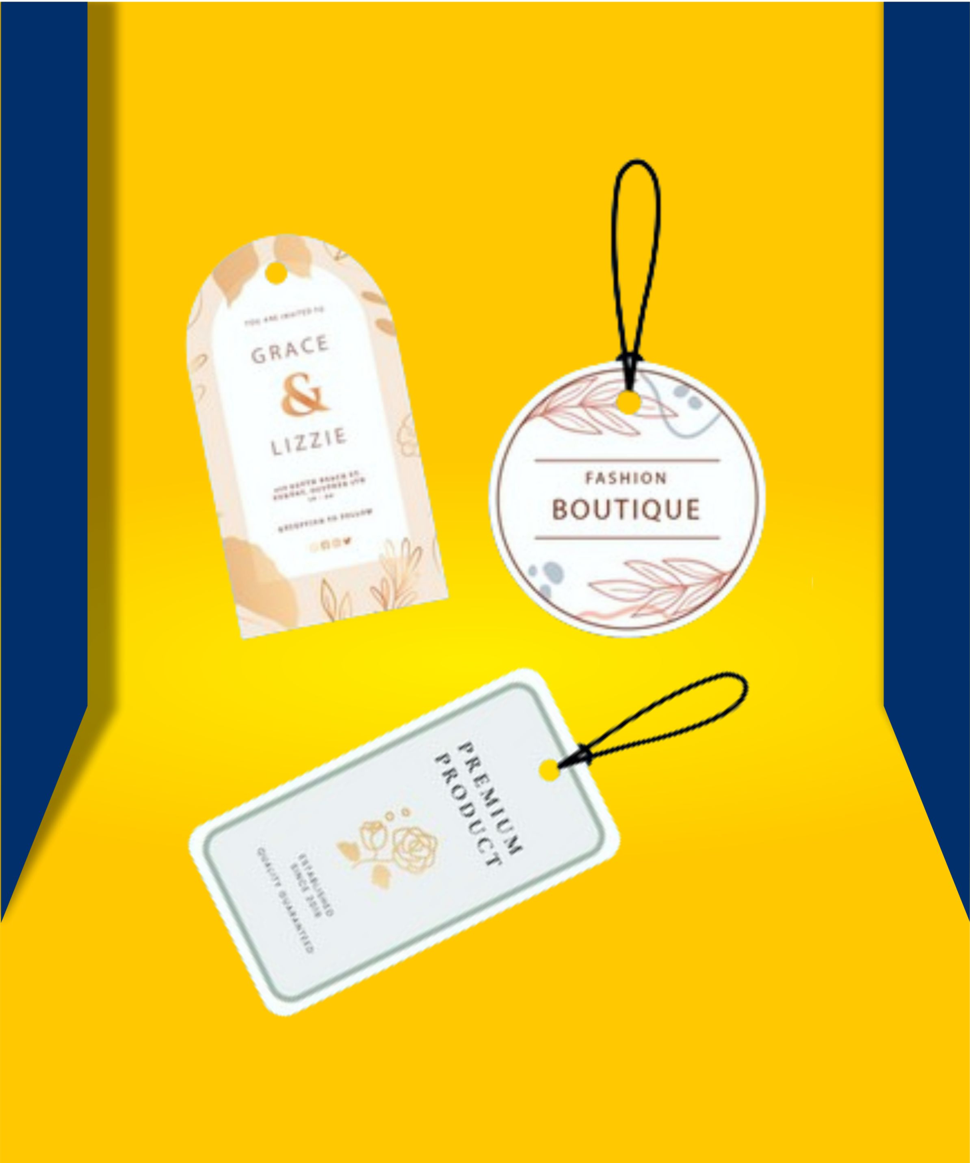 hang tag untuk kaos atau usaha baju