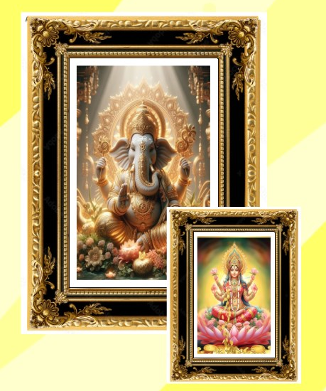 lukisan digital gana frame