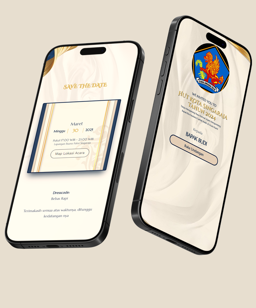 undangan online Formal termurah di bali