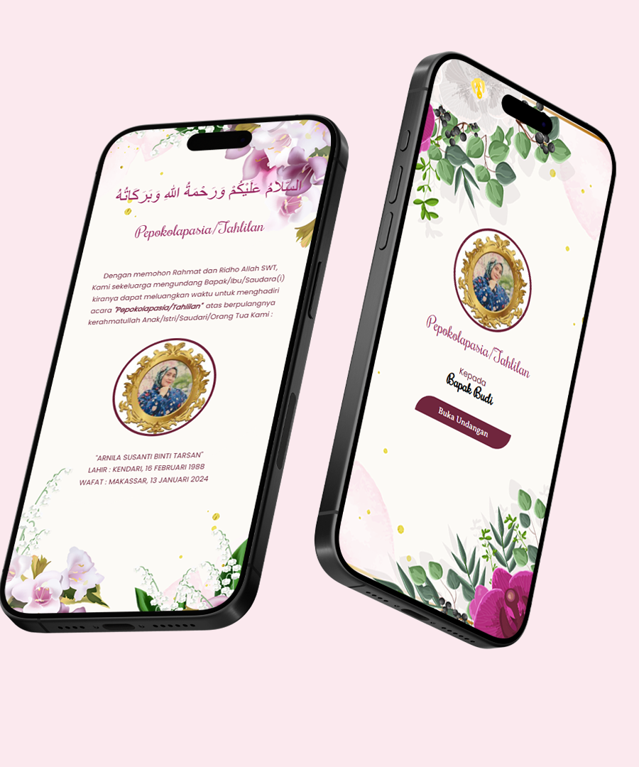 undangan online Tahlilan